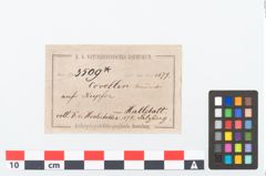 Etikett zu Bronzeklumpen (NHMW-PRAE-003509a)